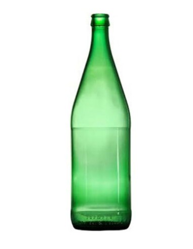 Bottiglie Vichy da 1 lt in vetro verde per conservare acqua e vino pz 20
